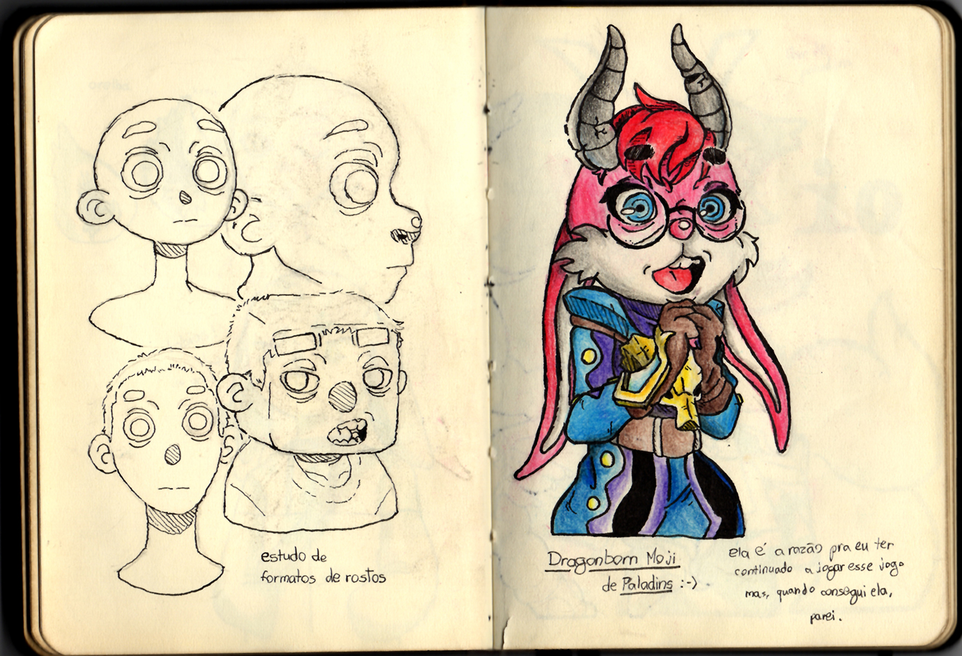 Página 45 e 46 do Sketchbook 2019