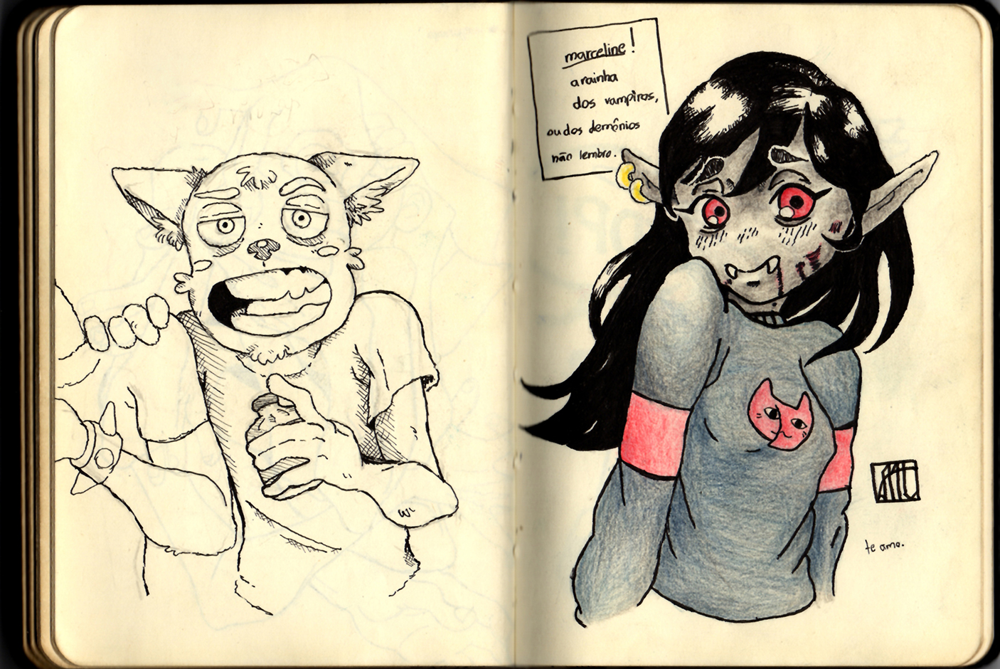 Página 77 e 78 do Sketchbook 2019